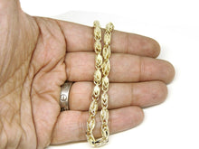 Load image into Gallery viewer, 10K real yellow gold 5.5mm Turkish chain Necklace fine gift jewelry 28" 38.6g