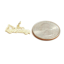 Load image into Gallery viewer, New 14k yellow Gold tow truck car Pendant charm gift fine jewelry 1g
