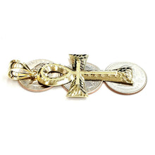 Load image into Gallery viewer, 10k yellow gold Egyptian ankh cross pendant charm fine religious jewelry 5.7g