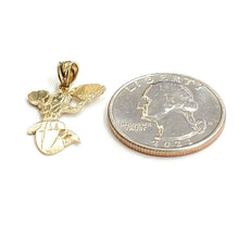 Load image into Gallery viewer, 14k yellow Gold Solid cheerleader ballerina dancer Pendant charm jewelry 1.4g