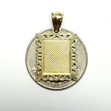 Load image into Gallery viewer, 10k two tone gold initial S pendant alphabet charm diamond cut fine jewelry 1.9g