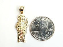 Load image into Gallery viewer, 10k yellow gold saint Jude juda pendant charm fine religious gift jewelry 1.6g
