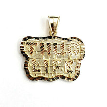 Load image into Gallery viewer, New 10k yellow Gold Thug Life word Pendant charm diamond cut fine jewelry 5.7g