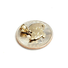 Load image into Gallery viewer, New 14k solid yellow Gold cat full body Pendant charm jewelry fine gift pet 1.1g
