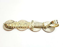 Load image into Gallery viewer, New 10k yellow Gold dagger knife Pendant charm fine gift jewelry for men 8.4g