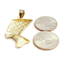 Load image into Gallery viewer, 10k solid yellow Gold Egyptian queen Nefertiti head Pendant fine jewelry 3.6g