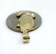 Load image into Gallery viewer, New 14k 2 tone gold praying hands pendant charm religious gift fine jewelry 1.9g