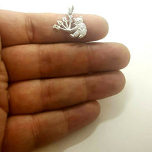 Load image into Gallery viewer, New 14k white Gold baby teddy bear Pendant charm gift fine jewelry unisex 1.3g