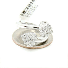 Load image into Gallery viewer, New 0.77Ct Natural Diamond In 14k white Gold Women's heart Ring fine gift Size 7