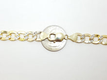 Load image into Gallery viewer, New 10K two-tone Gold 9.3mm hollow cuban Link Chain fine jewelry gift 26" 34.9g