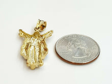 Load image into Gallery viewer, 10k two tone gold jesus full body religious gift pendant charm fine jewelry 3.6g