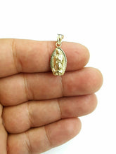 Load image into Gallery viewer, 10k gold virgin Mary Guadalupe pendant charm gift fine religious jewelry 0.9g