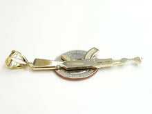 Load image into Gallery viewer, New 10k yellow Gold AK-47 machine gun rifle army Pendant charm fine jewelry 3.8g