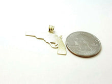 Load image into Gallery viewer, New 10k yellow solid Gold handgun pistol Pendant charm fine gift jewelry 1.3g