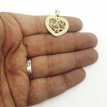 Load image into Gallery viewer, New 10k yellow Gold heart i love you Pendant charm fine women gift jewelry 2.2g