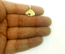 Load image into Gallery viewer, New 14k yellow solid Gold horse head animal Pendant charm fine gift jewelry 1.7g
