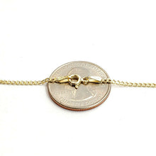 Load image into Gallery viewer, New 10K yellow gold 1.8mm thin hollow Cuban chain necklace fine jewelry 1.3g 16"