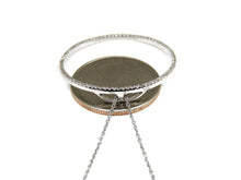 Load image into Gallery viewer, 14k white Gold 0.40Ct Diamond 1.26" diameter circle of love necklace jewelry 16"