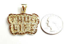 Load image into Gallery viewer, New 10k yellow Gold Thug Life word Pendant charm diamond cut fine jewelry 5.7g