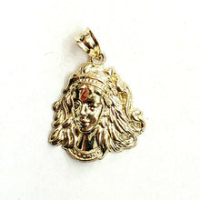Load image into Gallery viewer, New 10k yellow solid Gold Virgo zodiac astrology Pendant charm fine jewelry 2.3g