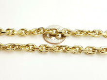 Load image into Gallery viewer, New 10K yellow gold 7.75mm Hollow rolo link chain Necklace fine gift 40.2g 26"