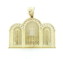 Load image into Gallery viewer, 14k two tone gold last supper pendant charm cubic zirconia fine jewelry 11.2g