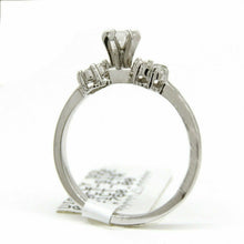 Load image into Gallery viewer, 0.51Ct Natural Diamond 14k White Gold women Wedding Engagement Ring Size 7.25