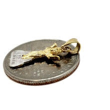 Load image into Gallery viewer, New 14k two tone gold divino nino baby Jesus religious pendant fine jewelry 0.8g