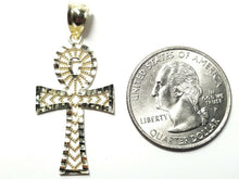 Load image into Gallery viewer, 10k yellow gold Egyptian ankh cross pendant charm fine religious jewelry 1.8g