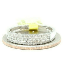 Load image into Gallery viewer, 0.35ct genuine diamond 14k White Gold Women wedding Ring band jewelry Size 7