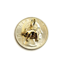 Load image into Gallery viewer, 14k yellow Gold Tiny Hollow Pig Piglet animal Pendant charm fine jewelry 0.9g