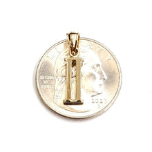 Load image into Gallery viewer, New 14KT Yellow Gold Solid Roman number 2 Pendant charm gift Fine Jewelry 1g