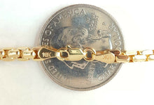 Load image into Gallery viewer, New 10K yellow gold 3.90mm round box chain Necklace fine gift jewelry 22.7g 32"
