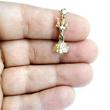 Load image into Gallery viewer, 14k yellow Gold Solid 3D Flamenco dancer Pendant charm gift fine jewelry 3g