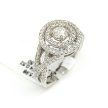 Load image into Gallery viewer, 0.83Ct Natural Diamond In 14k White Gold Wedding Engagement women Ring Size 6.5