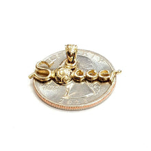 Load image into Gallery viewer, 14k yellow Gold Soccer word ball Pendant charm sport game fine jewelry gift 1.3g