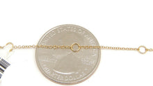 Load image into Gallery viewer, 14k yellow gold 0.17ct diamond sapphire evil eye necklace 18" adjustable chain
