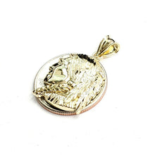Load image into Gallery viewer, New 10k solid yellow Gold Chief face head Pendant diamond cut fine jewelry 2.4g