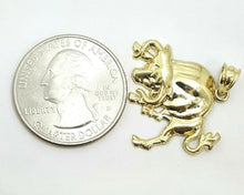 Load image into Gallery viewer, 10k yellow solid Gold taurus bull zodiac Pendant charm fine gift jewelry 2.2g