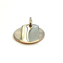 Load image into Gallery viewer, New 10k yellow Gold solid dog tag name tag Pendant charm shiny fine jewelry 4.1g