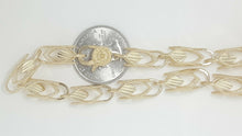 Load image into Gallery viewer, 14K yellow gold 7.25mm Turkish chain Necklace 26" fine gift jewelry unisex 53.5g