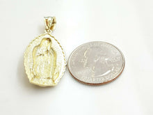 Load image into Gallery viewer, New 10k gold virgin Mary Guadalupe pendant charm gift fine religious jewelry 3g