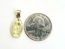 Load image into Gallery viewer, 10k gold virgin Mary Guadalupe pendant charm gift fine religious jewelry 0.9g