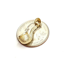 Load image into Gallery viewer, New 14k yellow Gold 3D Smoking Pipe Pendant charm tobacco fine jewelry gift 3.4g