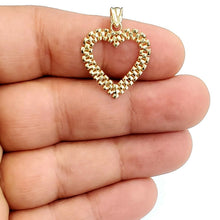 Load image into Gallery viewer, New 10k yellow gold heart pendant charm love Amor fine gift women jewelry 1.1g