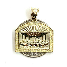 Load image into Gallery viewer, New 10k yellow gold last supper pendant charm fine gift religions jewelry 3.1g