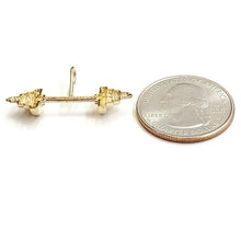 Load image into Gallery viewer, New 14k Yellow Gold Dumbbell weight lifter Pendant charm gift fine jewelry 2.3g