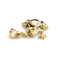 Load image into Gallery viewer, New 14k yellow gold frog pendant charm shiny gift unisex fine jewelry 2.9g