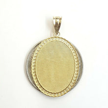 Load image into Gallery viewer, New 14k two tone gold oval saint Jude juda pendant charm religious jewelry 3g
