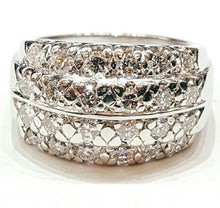 Load image into Gallery viewer, 1.00Ct genuine diamond platinum Women's anniversary wedding Ring gift Size 6.25